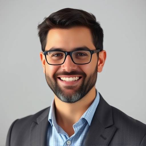 Portrait of Elias Vance, the founder and CEO of Stellaris Studios.